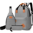 thumbnail image 1 of Mochila Shendy Vendy Backpack Impermeable Set De 3pzs Con Riñonera Y Puerto Usb, 1 of 6