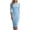 Sky Blue, variant on TEAJOPSUU Dresses for Women Elegant 3/4 Sleeve Ruched Waist Bodycon Pencil Midi Dress for Work Cocktail Formal Office Wine