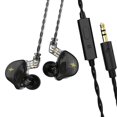 thumbnail image 1 of Auriculares con cable, auriculares cancelación de ruido, auriculares deportivos con controlador de 17 Ω para ejercicio, interiores al , Micrófono en línea ne Micrófono en línea negro, 1 of 7