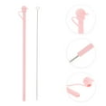 thumbnail image 3 of Unique Bargains 1 Set Washable Replacement Straw and Cover Pink Silicone, 3 of 5