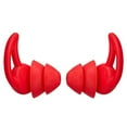 thumbnail image 1 of Bouchons d'Oreilles en Silicone pour Dormir, Écouteurs Antibruit en Silicone; Réduction du Bruit, Bouchons d'Oreilles Réutilisables pour Bureau et Maison, Rouge, 2 Couches, 1 of 6