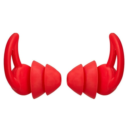 

Dido Sleeping Earplugs Silicone Earbuds Noise Reduction Reusable Earplugs for Office Home Red 2 Layers