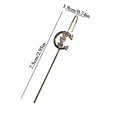 thumbnail image 4 of Women Ear Climber Lightning Crystal Snowflake Ear Wrap Crawler Leaf Ear Crawler, 4 of 10