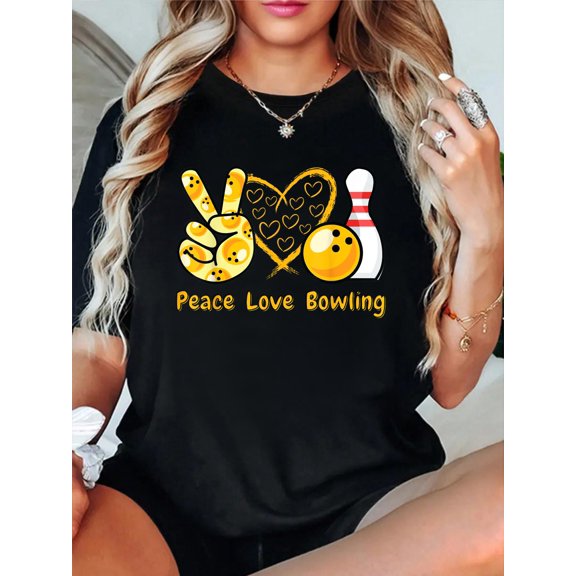 Peace Love Bowling T-Shirt