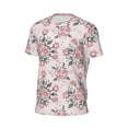 thumbnail image 6 of Wukai Rose Flowers Print Men's Short-Sleeved Mesh T-Shirt,Quick-Dry Short Sleeve Workout T-Shirt-XX-Large, 6 of 8