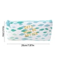 thumbnail image 4 of FEOLGEHLY 3PCS Small Pencil Cases, Ultras-Slim Zippered Canvas Pen Pouch, Portable Minimalist Stationary Organizer, Waterproof Stain Resistant Durable for Office Commuting Trips (A), 4 of 7