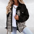 thumbnail image 1 of Vedolay Women's Tops Womens Casual Long Sleeve Coat with Fringe Rhinestones Jean Jacket,Black S, 1 of 4