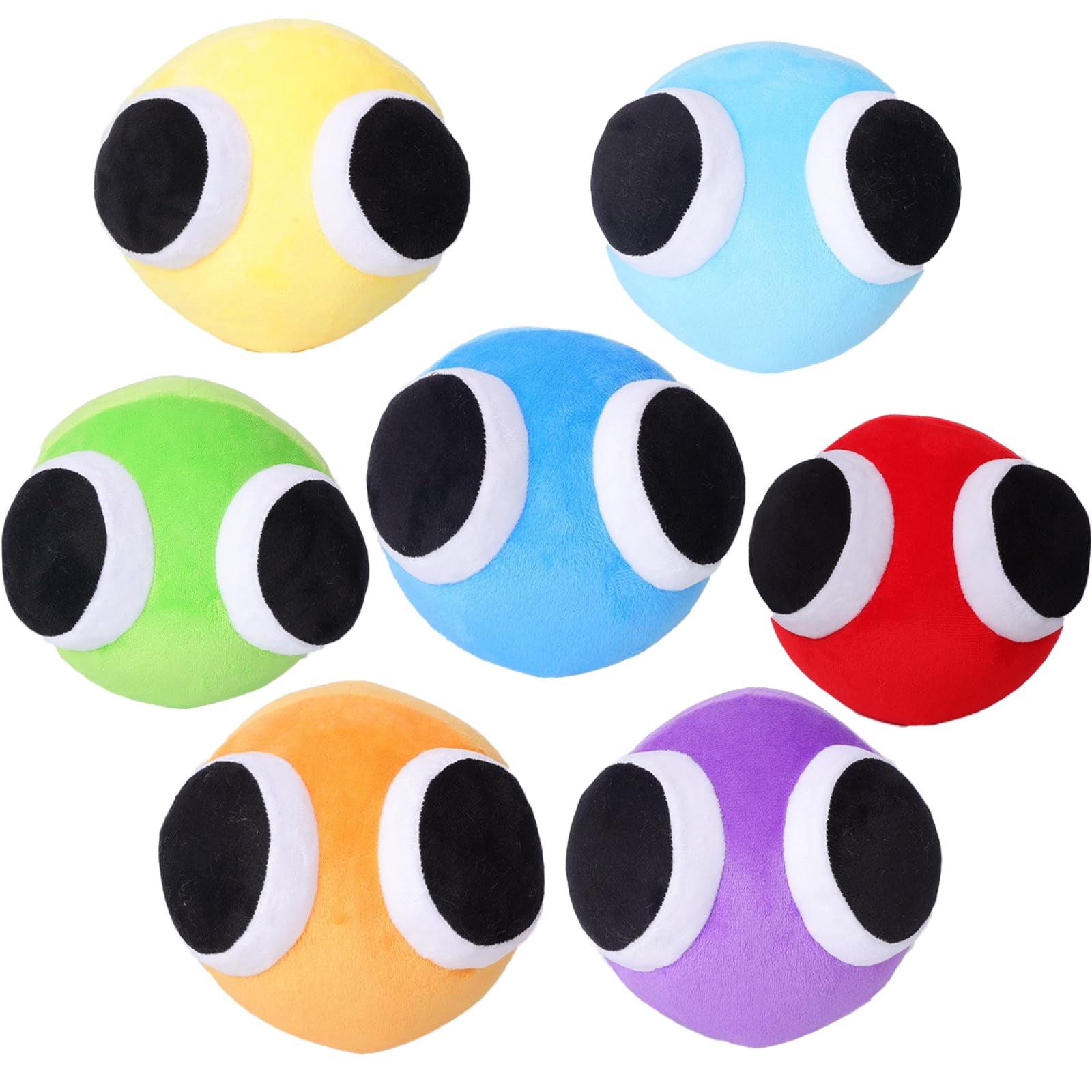 CMISMPRT Rainbow Friends Plush, Cyan Plush, Plush, Yellow Rainbow