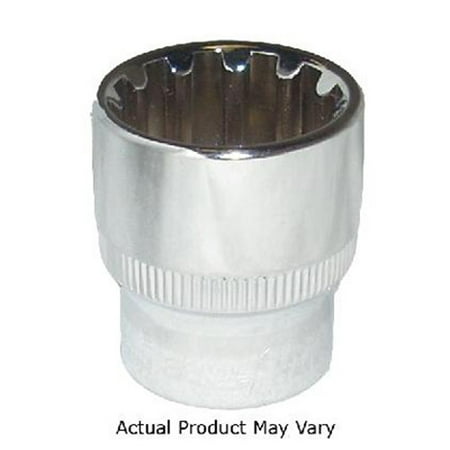 

2PK K Tool 20226 Chrome Spline Socket 3/8 Drive 13/16