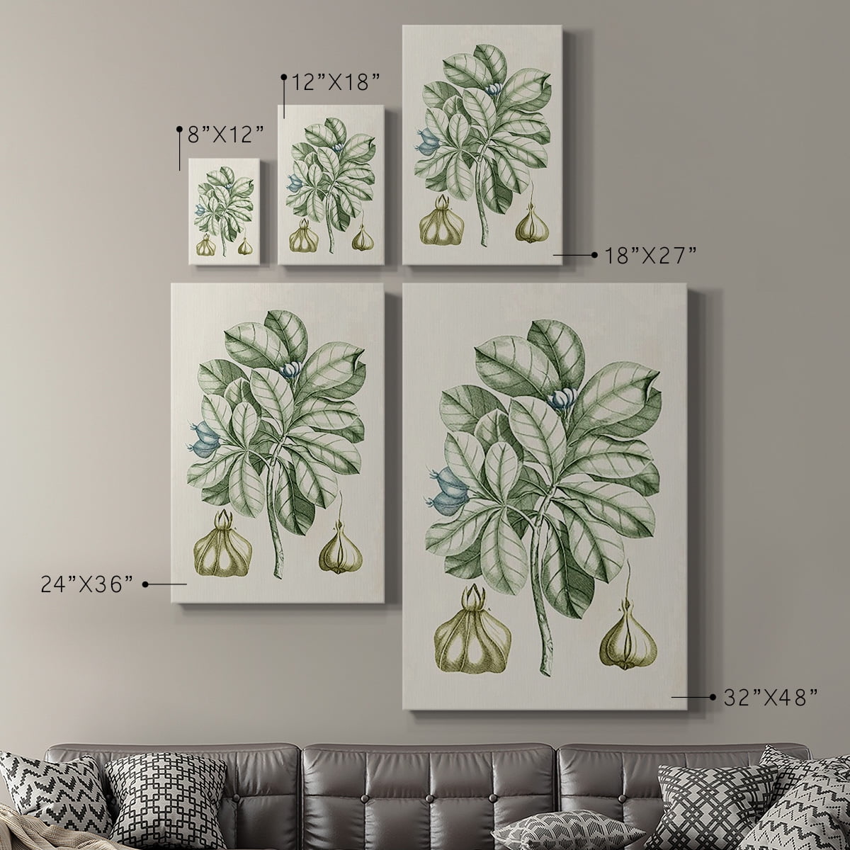 Buchoz Tropicals IX Premium Gallery Wrapped Canvas - Ready to Hang