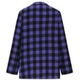 thumbnail image 5 of Women's Business Casual Tops Button Down Long Sleeve Plaid Spring Shirts Lapel Collared Dressy Fashion Work Blouses, 5 of 6