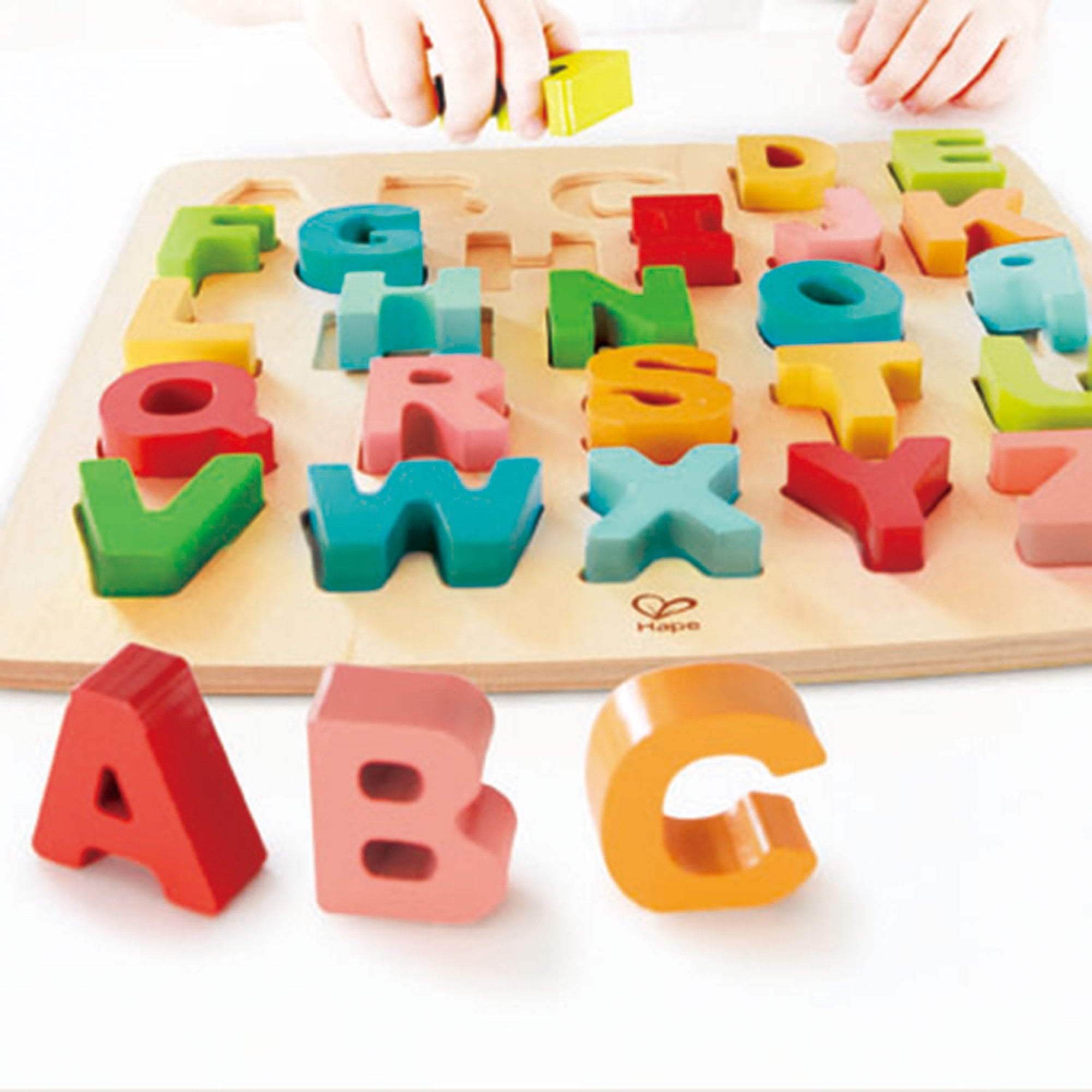 Free Shipping! Hape Alphabet Wooden Learning Blocks, 27
