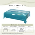 thumbnail image 6 of XMXY Table Cloth Rectangle Table, Ocean Fish Waves Dining Table Cover Waterproof Washable Outdoor Tablecloth, 54 X 72 Inch, 6 of 8