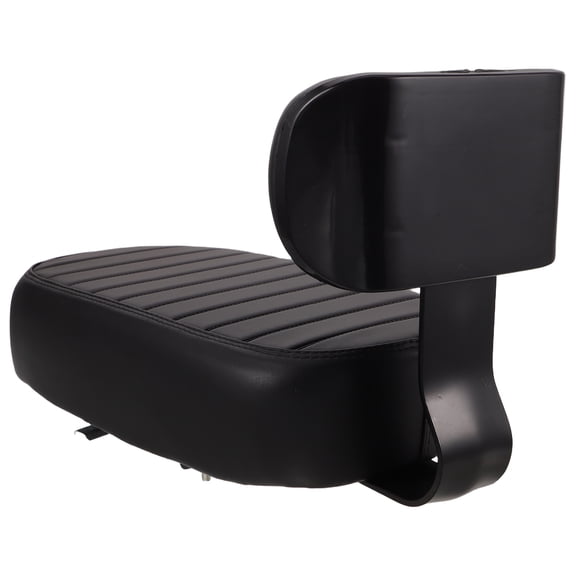 Hytrove Comfortable Rear Bike Seat Cushion with Sponge Padding and Stable Backrest in Black