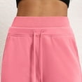thumbnail image 6 of Business Casual Pants for Women New Double Waisted Sweatpants for Women Baggy Sweatpants Drawstring Wide Leg Gym Workout Pants Loose Trousers Pinky S, 6 of 8