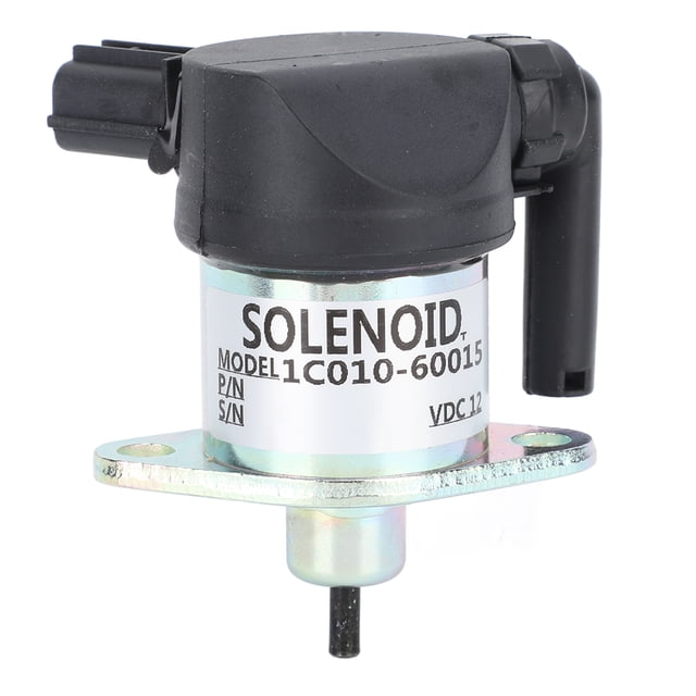 Solenoide de cierre de combustible eficiente y seguro 1C010 60015 para motor Kubota V3300‑DI V3300‑DI‑T V3300‑T V3600‑T