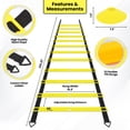 thumbnail image 2 of Escalera deportiva de agilidad LYKAN FIT de 20 pies con conos y paracaídas, 2 of 7