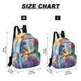thumbnail image 3 of JIALIOU Mini Backpack Purse for Women Quilted Casual Daypack Small Travel Shoulder Bag, Colorful Galaxy with Stars, 3 of 7