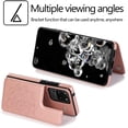 thumbnail image 3 of Design for Samsung Galaxy S20 Ultra 5G Wallet Case,PU Leather Phone Case with Screen Protector Card Holder,Stand Kickstand Shockproof Flip Protective Cover for Women 6.9 inch Rose Gold, 3 of 11