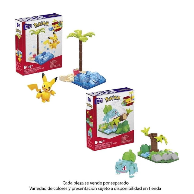 Juguete de Construcción Mega Pokémon Mundo Aventura Varios Modelos 1 pza