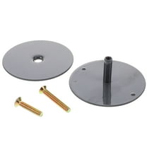 Masteelf 1 Set Round Door Knob Hole Cover Plate for Door Hole 2-5/8'' Diameter Hole Cover Plate for Door Lock Cover Includes Screws