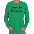 thumbnail image 4 of Funcle Fun Uncle Definition Cool Men's Long Sleeve Tee T Shirt Brisco Brands 2X, 4 of 6