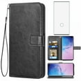thumbnail image 1 of Mobile Phone Cover for Samsung Note 10 Plus, Cover Premium Pu Leather Tpu Flip Case Magnetic Closure Card Compartment Stand Function Wallet with Lanyard Protective Cover, 1 of 7