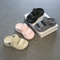 thumbnail image 4 of GiLiling Kids Open Toe Slide Sandals, Convertible 2-in-1 Slide Design Thick Cushioned Non-Slip EVA Sole, Summer Outdoor Beach Sandals (Grey, 10-10.5 Years), 4 of 6