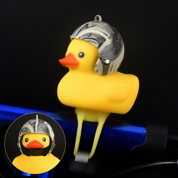 Wind breaking Duck Road Bicycle Bell Little Duck Yellow Duck Helmet Children Riding with Helmet Horn Light