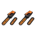 thumbnail image 2 of Thinsony Convenient Wall Mount Bike Rack Vertical Cycling Holder for Easy Bicycle Storage Black Orange 35.5x7.5x17.5cm 2Set, 2 of 6