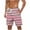Hot Pink, variant on ZCFZJW Men's Hawaiian Beach Shorts Big and Tall Regular Fit Elastic Waist Drawstring Swim Trunks Lightweight Summer Casual Striped Print Shorts with Pocket Black XXL