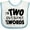 White and Blue, variant on Inktastic I'm Two Awesome for Words 2nd Birthday Boys or Girls Baby Bib