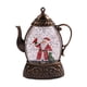 thumbnail image 1 of Centro de mesa con tetera navideña, luz de regalo, decoración de mesa para casa de campo Marrón, 1 of 9