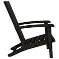 thumbnail image 3 of vidaXL Garden Adirondack Chairs 2 pcs Black Polypropylene, 3 of 5