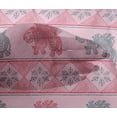 thumbnail image 4 of oneOone Viscose Chiffon Fabric Floral & Elephant Block Decor Fabric Printed BTY 42 Inch Wide, 4 of 4