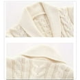 thumbnail image 6 of WIBACKER 6M-3T Baby Boy Girl V Neck Crochet Long Sleeve Cardigan Sweater Toddler Kids Knit Coat, 6 of 8
