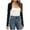 Black, variant on Women's Casual Bodycon Solid Color Cardigan Top Everyday Long Sleeve Open Front Cardigan for Women White,L