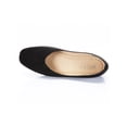 thumbnail image 5 of Women's Wide Width Flat Shoes Suede Comfortable Slip On Round Toe Ballet Flats, 5 of 7