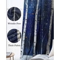thumbnail image 3 of Vintage Trees Blackout Curtains for Bedroom Living Room Darkening Curtains 84 Inch Length 2 Panels Set Abstract Night Forest Trunk Branch Window Curtain Window Treatment Grommet Drapes 52"x84", 3 of 9
