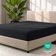 thumbnail image 3 of Bare Home 2-Pack Fitted Sheets - Premium 1800 Collection - Ultra-soft - Deep Pocket - Short Queen, Black, 3 of 7