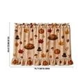 thumbnail image 3 of Darzheoy Thanksgiving Oven Door Skirt, Pumpkin Maple Leaf Turkey Ribbon Ties, Fall Decor Thanksgiving Indoor, Stove Decorative Curtain No-Drill for Home Kitchen, 3 of 6