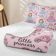 thumbnail image 4 of meiyoeat Cute Princess Castle Rainbow Twin Quilt Set for Girls, Girly Pink Cartoon Twin Coverlet Set, 2 Pieces, 4 of 7