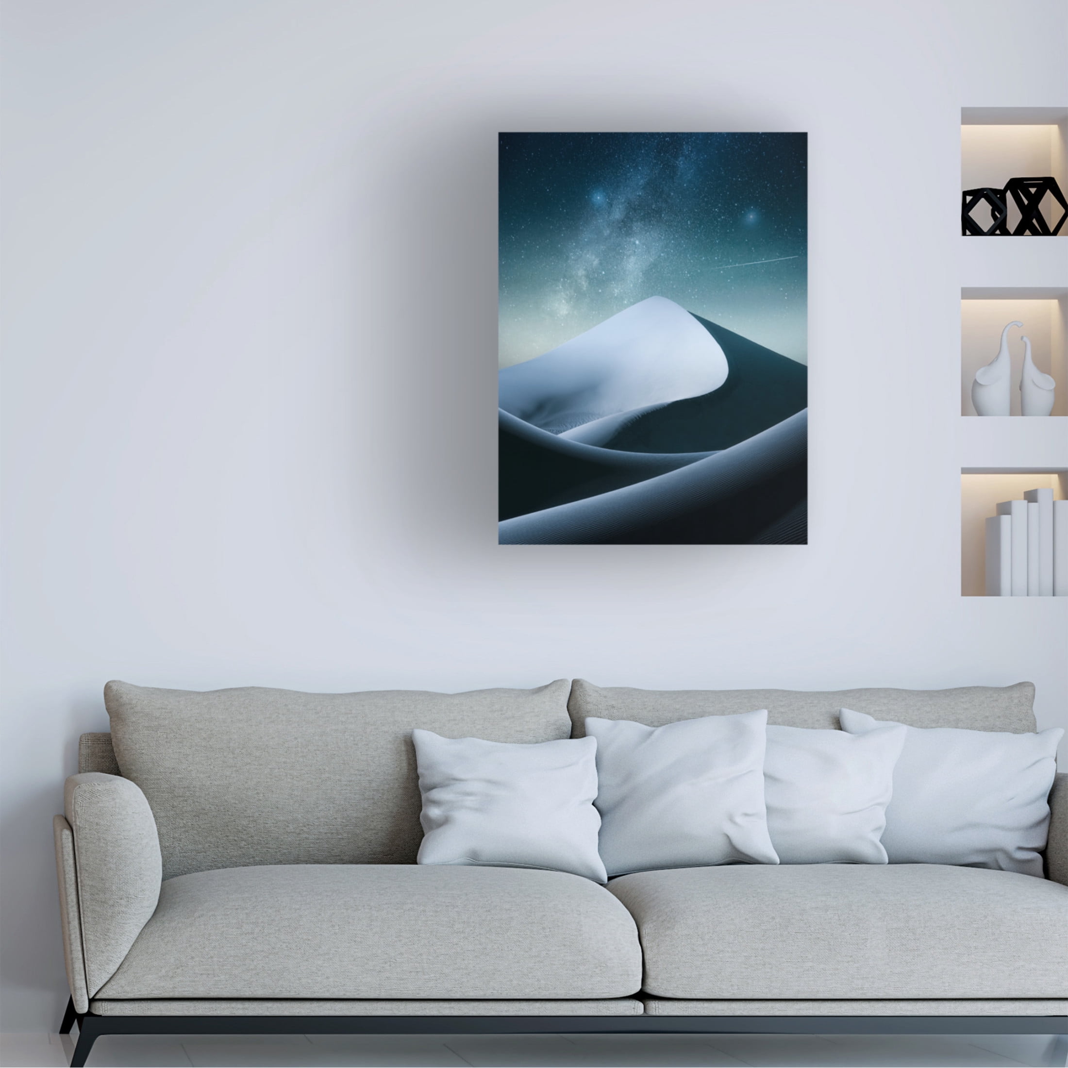 Trademark Fine Art Hamed Qane Zarrin Night Canvas Wall Art