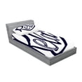 thumbnail image 2 of Ambesonne Saying Fitted Sheet & Pillow Sham Set, Calligraphic Font, Twin, Indigo and White, 2 of 2