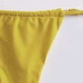 thumbnail image 6 of MGDXOX Bikinis Swimsuit Set for Women Strappy Halter Cut Out Padded Top Triangle Bathing Suit String Thong Swimwear Yellow M, 6 of 9