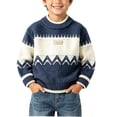 thumbnail image 2 of Guluxicc Kids Girls Turtleneck Cable Knit Sweater Long Sleeve Chunky Pullover Sweaters Fall Winter Loose Tops 3-8 Years, 2 of 7