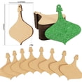 thumbnail image 2 of Inkdotpot 40pcs Wooden Ornament with Holes 3.5" Unfinished Predrilled Natural Wood Slices for Crafts Wooden DIY Christmas Ornaments Hanging Rope Included, 2 of 7