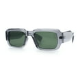 thumbnail image 5 of Mod Thick Plastic Minimal Plastic Retro Fashion Sunglasses Slate - Green, 5 of 7