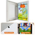 thumbnail image 4 of POINTERTECK Kids Art Frame Changeable Front Opening Photo Frame Wood Frame Horizontal and Vertical Formats Hold Up To 60-150 A3 A4 Paper for Crafts Drawing，White, 4 of 8