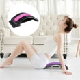 thumbnail image 3 of Vogacara Masajeador de espalda Fitness Relajación Camilla Estiramiento Presión Aliviar Viaje Plástico Columna vertebral Soporte Tipo 2 Púrpura masajeadores Tipo 2 Rosa Vogacara CE011707-06, 3 of 6